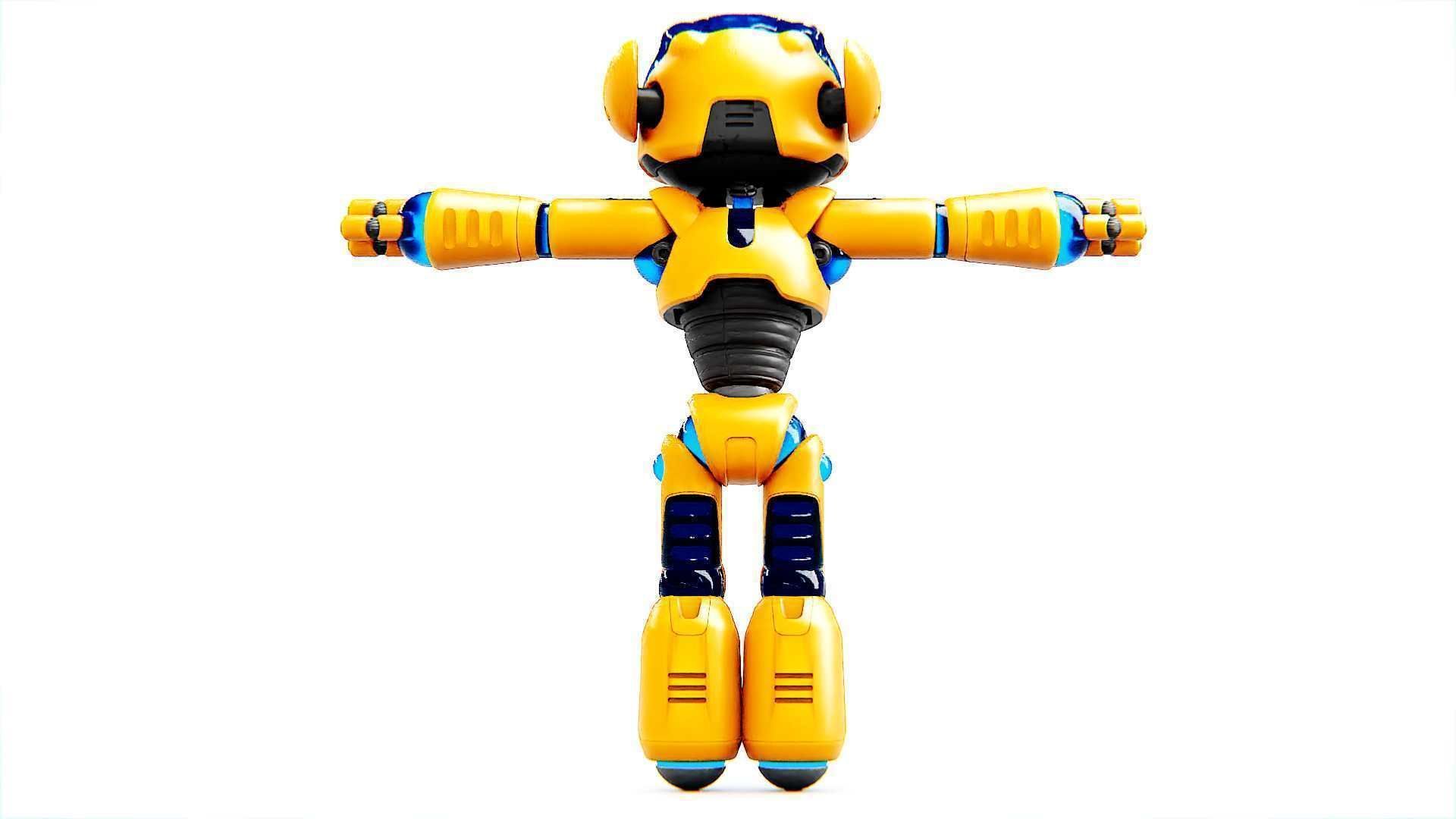 UTILITY BOT MONIKA  Rigged for Unreal Engine - Unity - MIXAMO 3D model_23