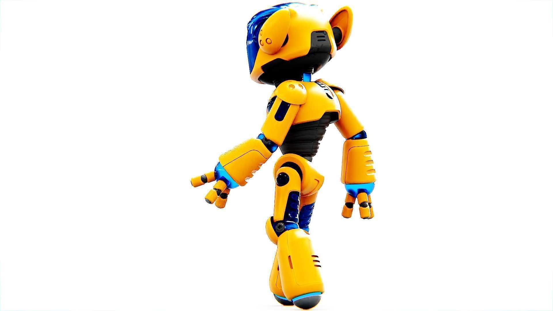 UTILITY BOT MONIKA  Rigged for Unreal Engine - Unity - MIXAMO 3D model_27