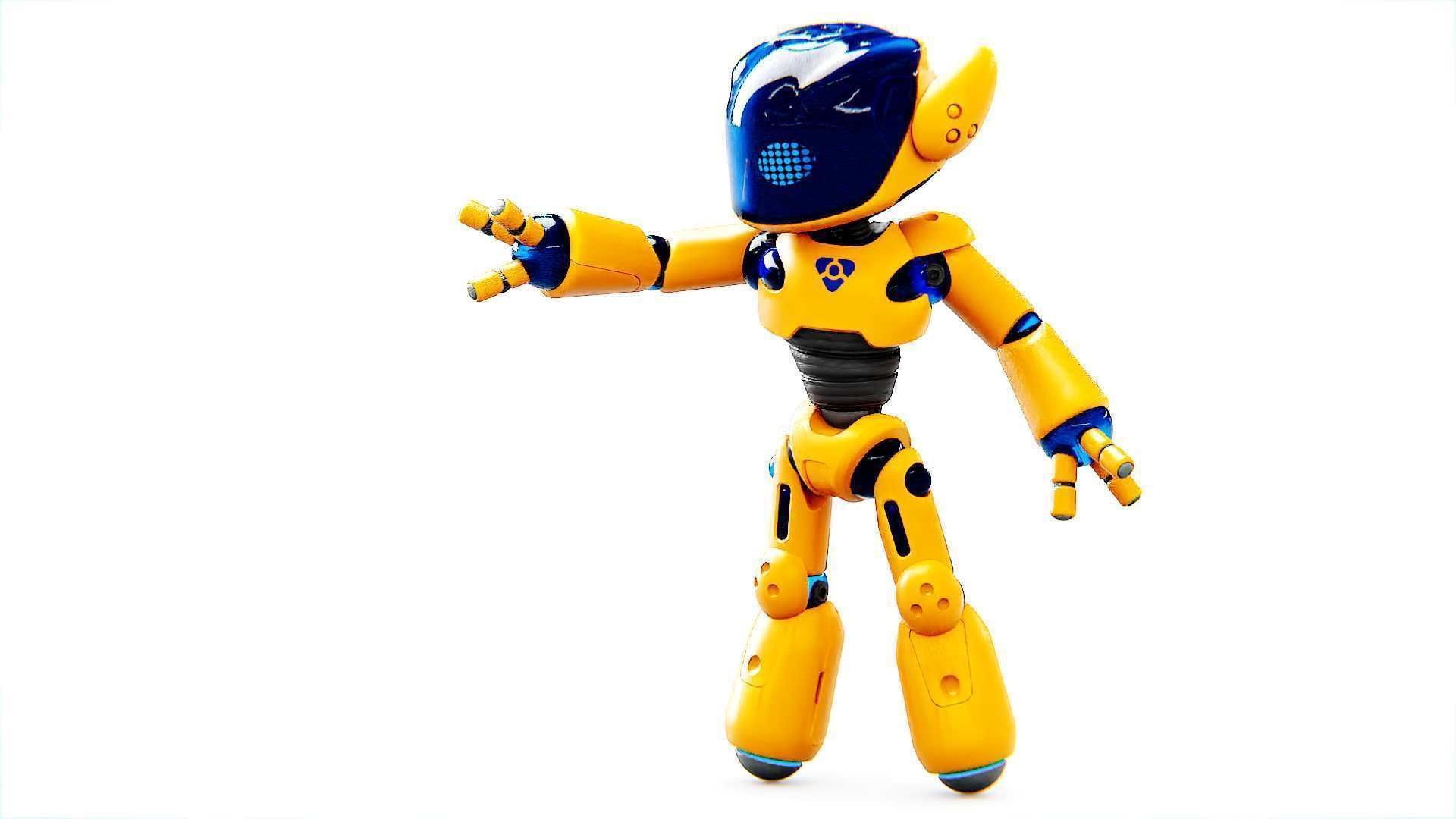 UTILITY BOT MONIKA  Rigged for Unreal Engine - Unity - MIXAMO 3D model_4