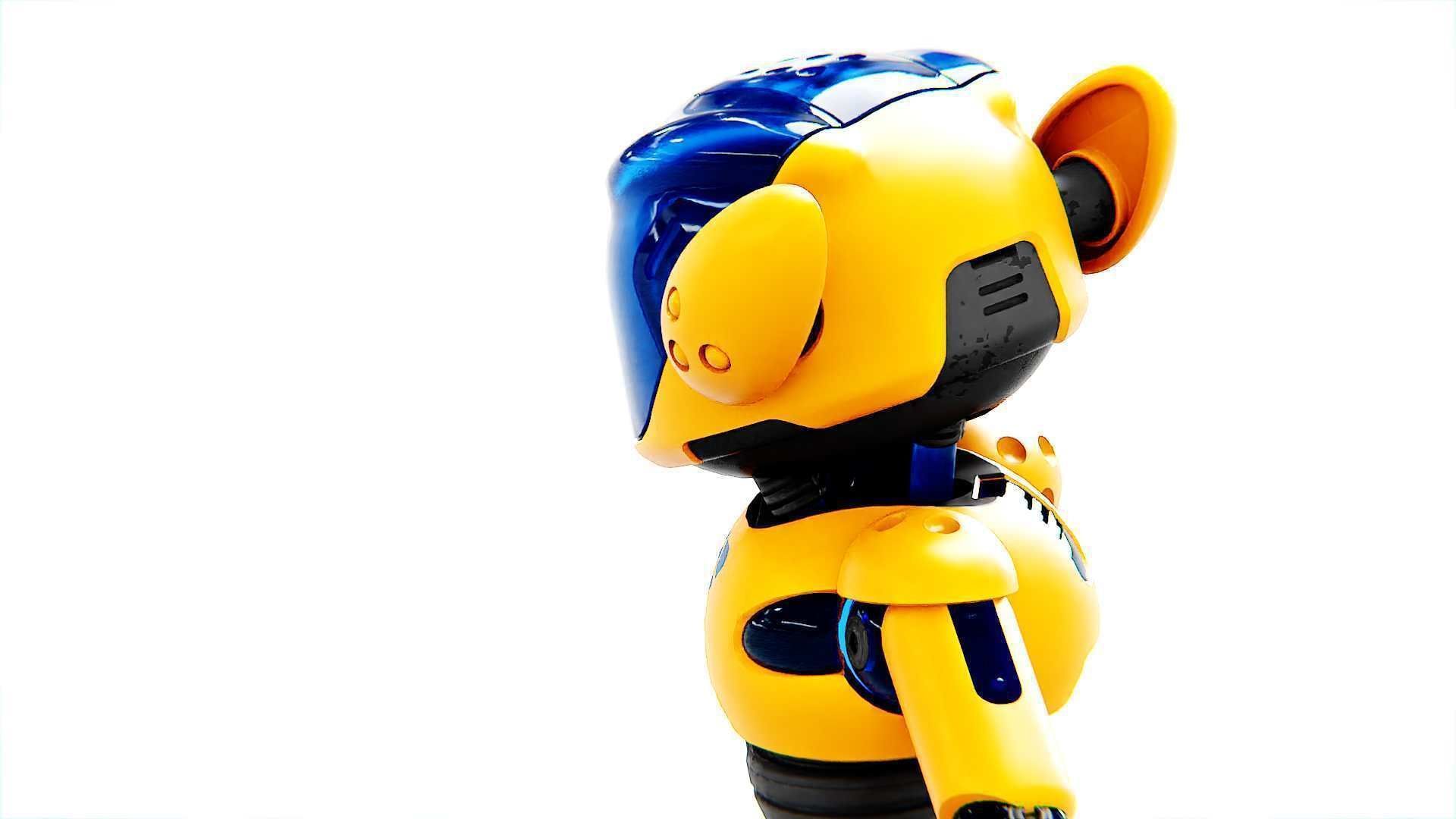 UTILITY BOT MONIKA  Rigged for Unreal Engine - Unity - MIXAMO 3D model_16