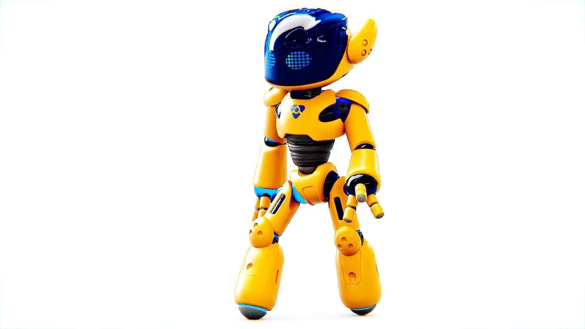 UTILITY BOT MONIKA  Rigged for Unreal Engine - Unity - MIXAMO 3D model_26