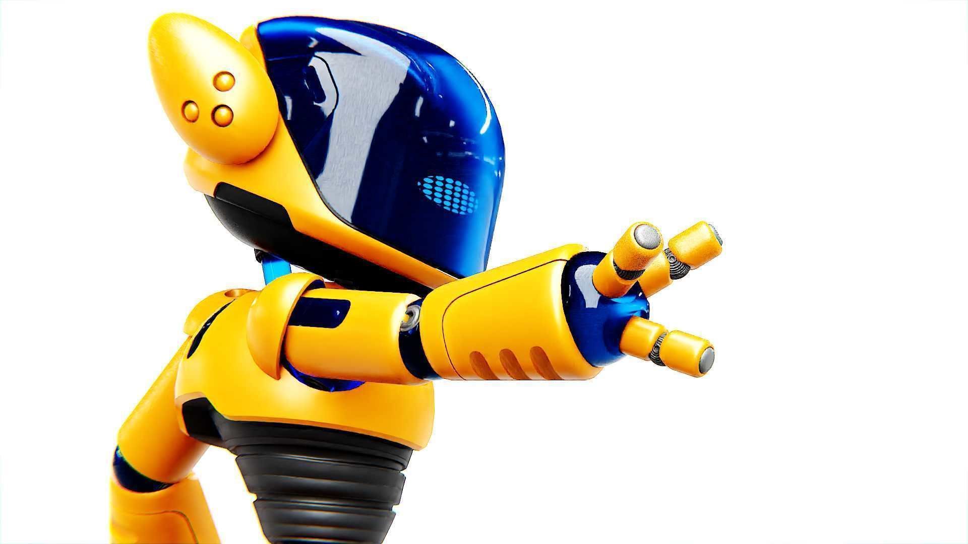 UTILITY BOT MONIKA  Rigged for Unreal Engine - Unity - MIXAMO 3D model_17