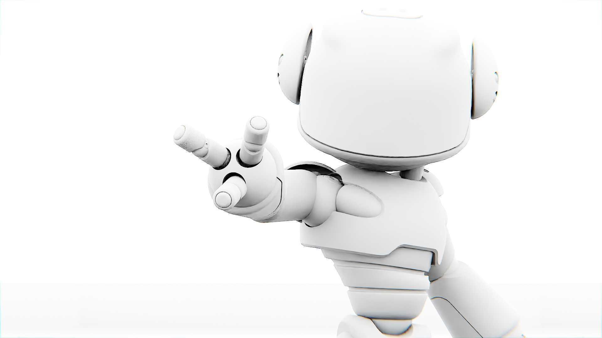 UTILITY BOT MONIKA  Rigged for Unreal Engine - Unity - MIXAMO 3D model_35