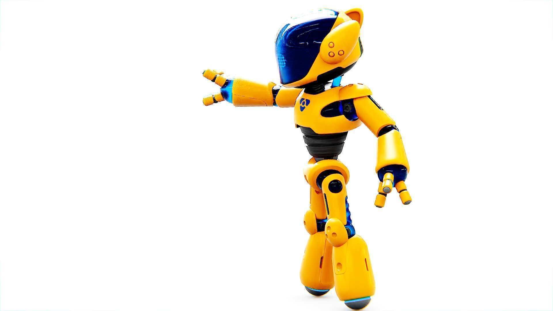 UTILITY BOT MONIKA  Rigged for Unreal Engine - Unity - MIXAMO 3D model_5