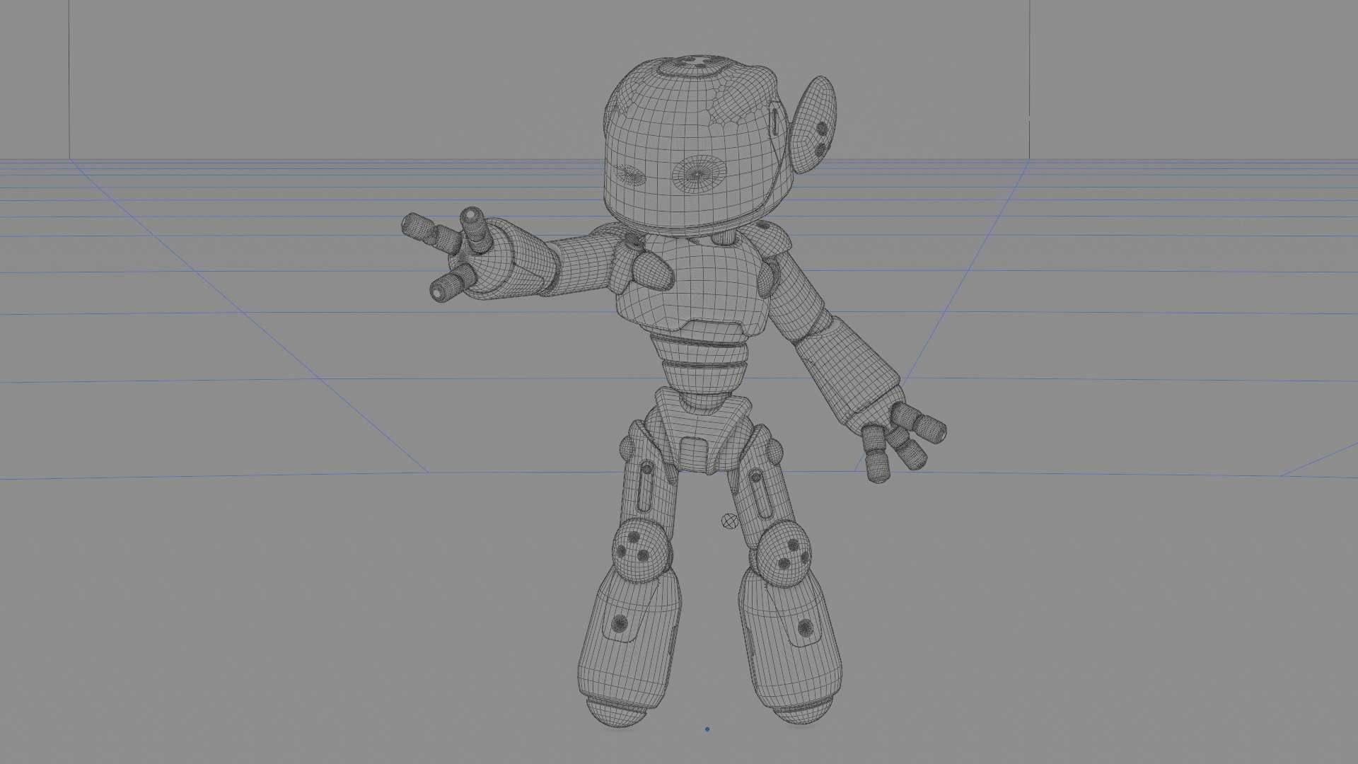 UTILITY BOT MONIKA  Rigged for Unreal Engine - Unity - MIXAMO 3D model_40