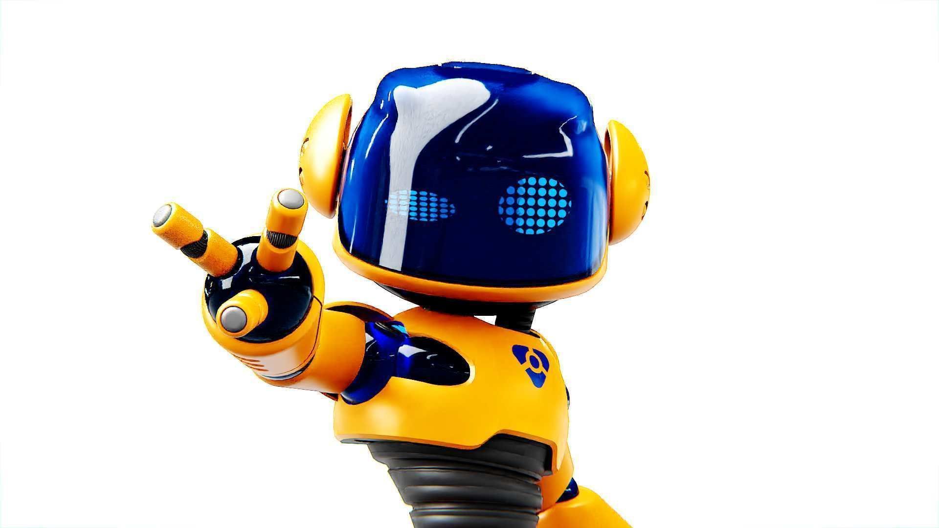 UTILITY BOT MONIKA  Rigged for Unreal Engine - Unity - MIXAMO 3D model_18