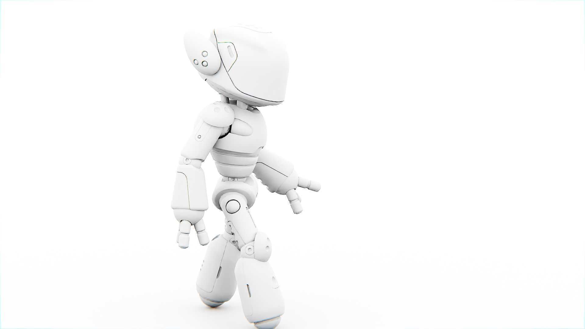 UTILITY BOT MONIKA  Rigged for Unreal Engine - Unity - MIXAMO 3D model_36