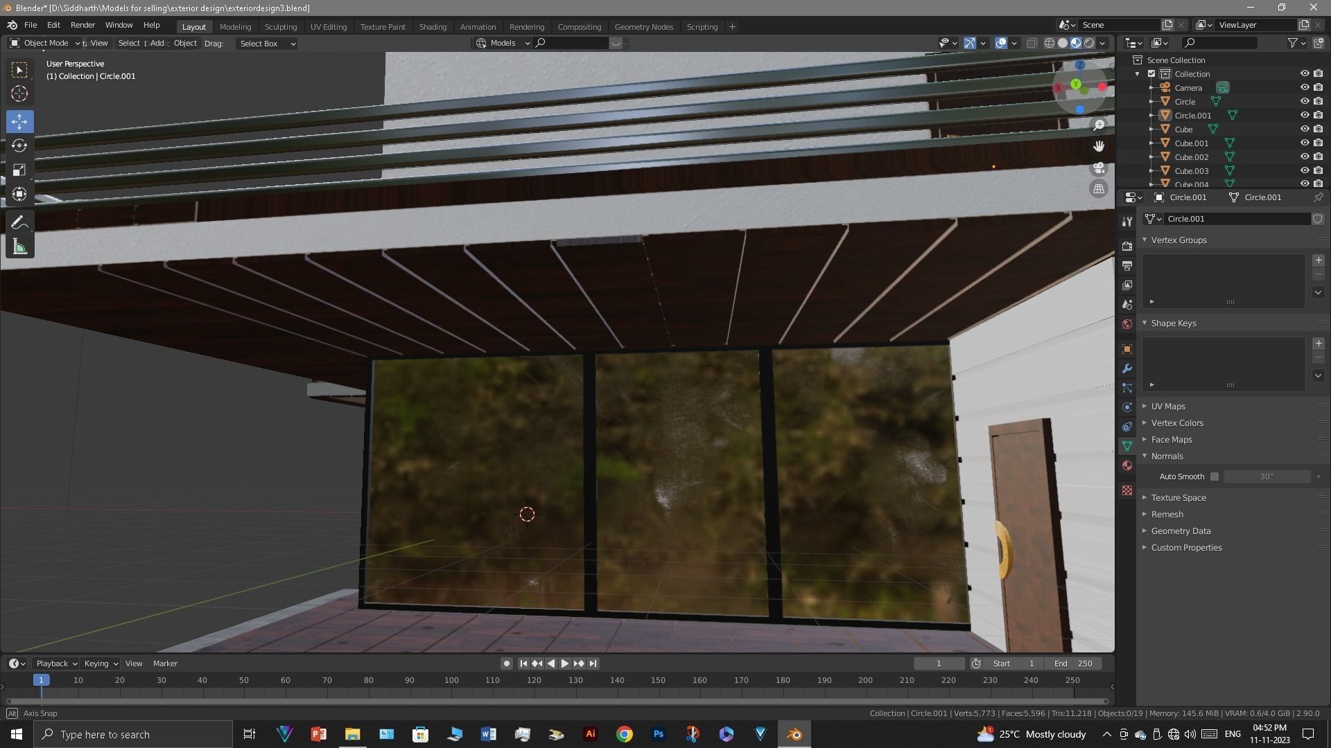 Exterior design Low-poly 3D model_18