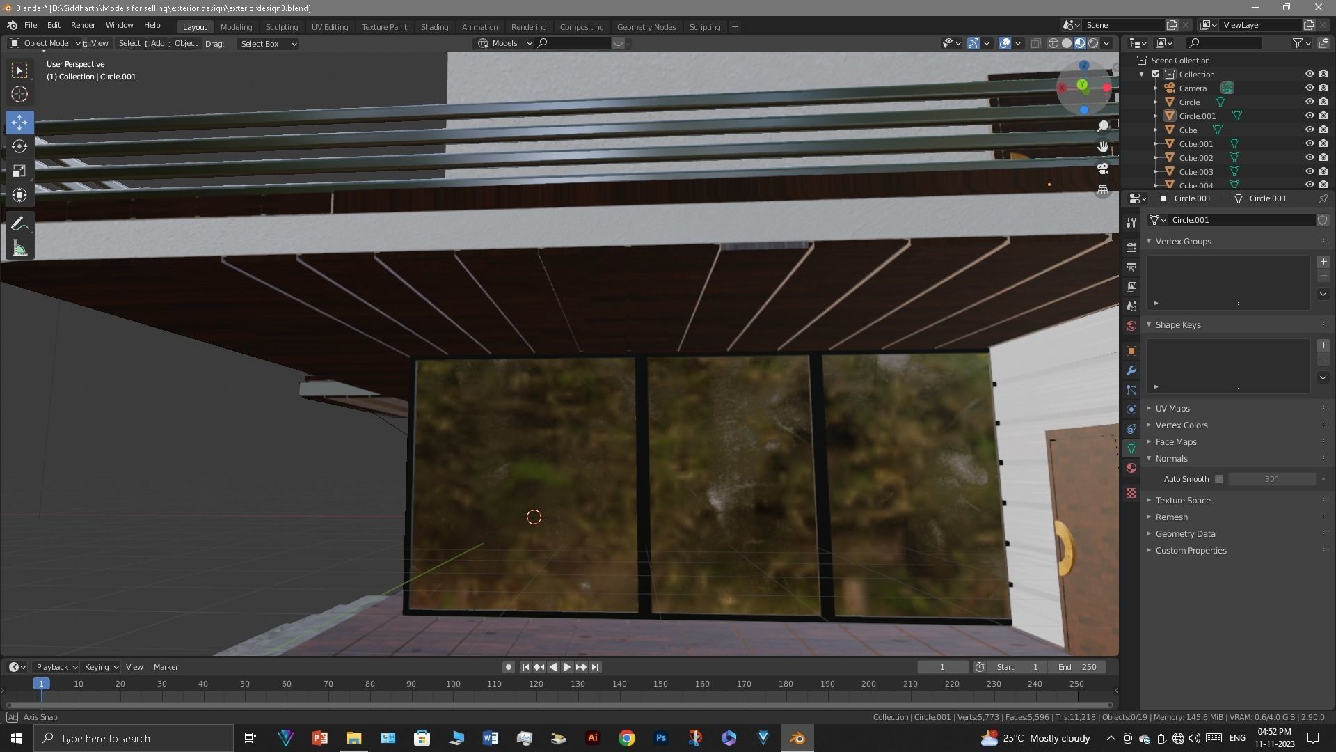 Exterior design Low-poly 3D model_56