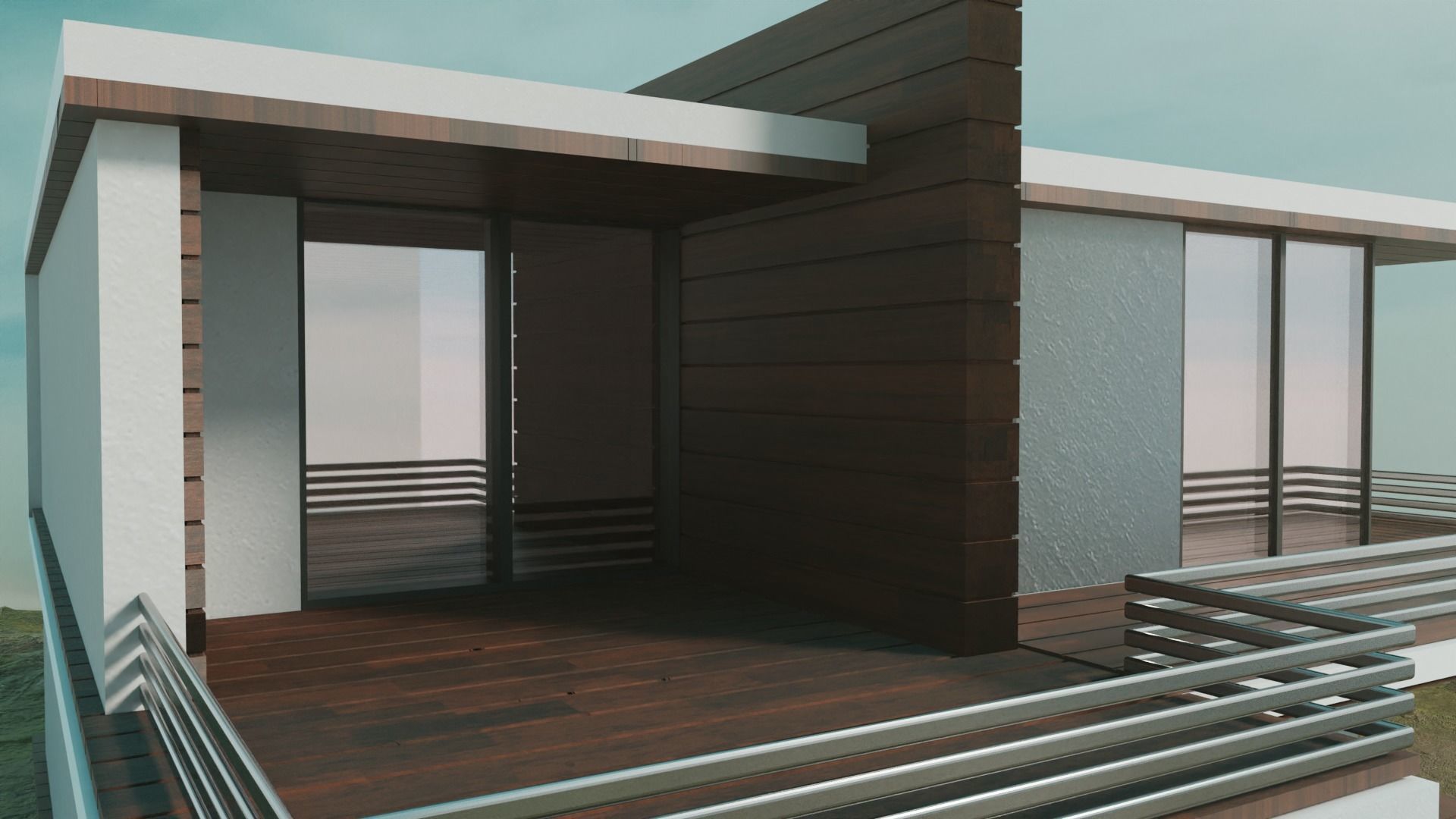 Exterior design Low-poly 3D model_4