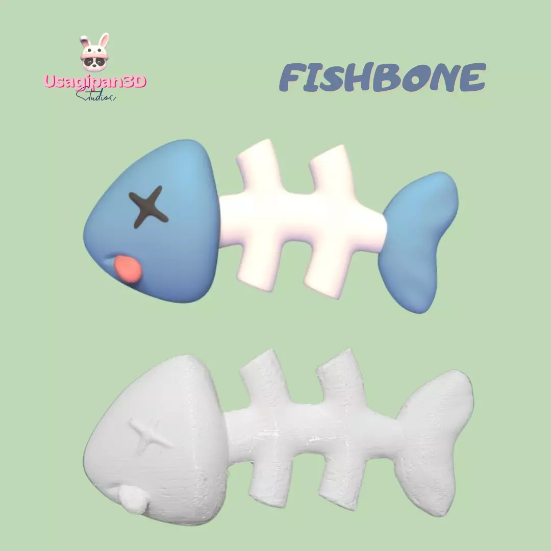 Fishbone 3D print model_0