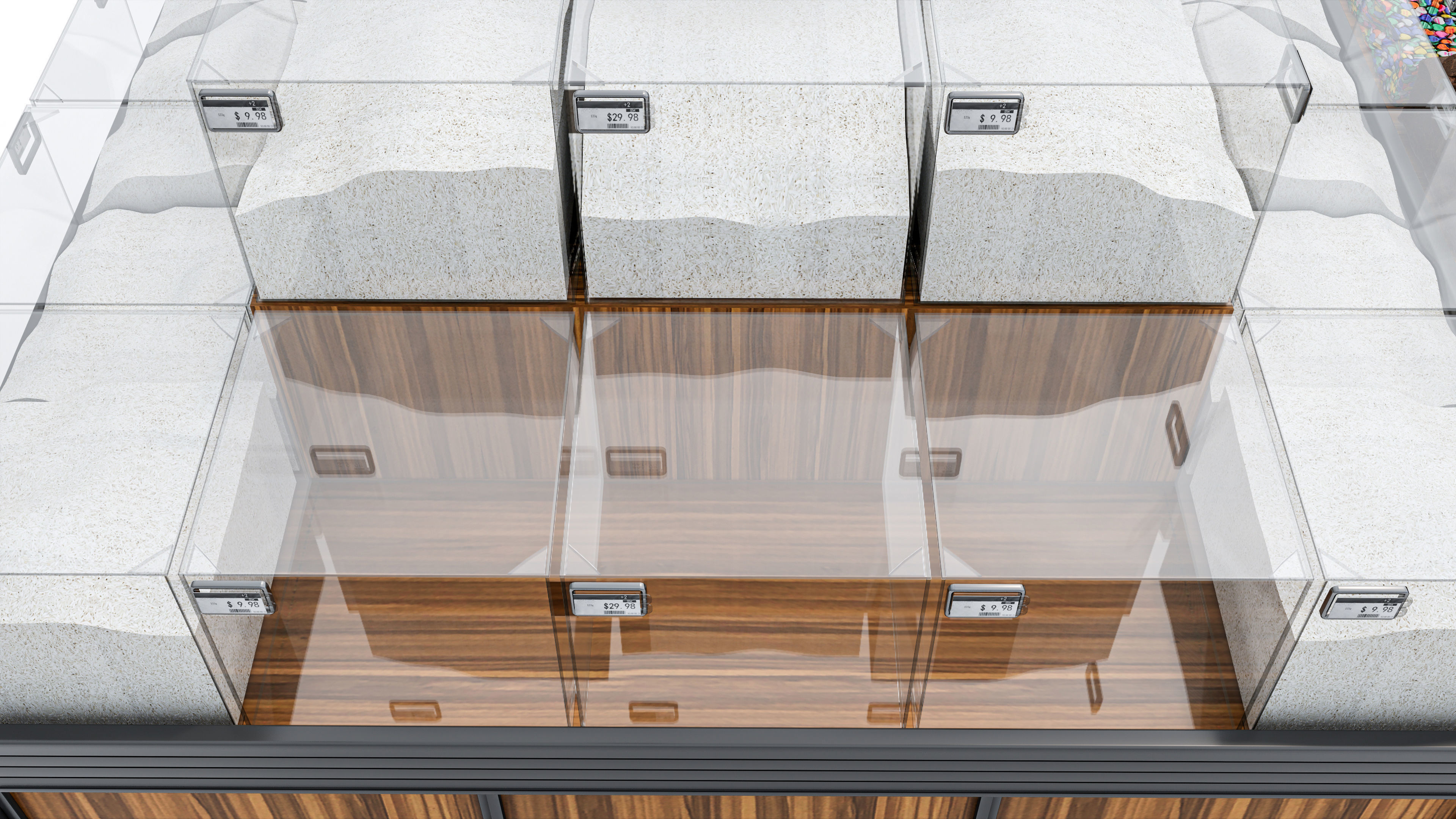 Supermarket  Grocery  stands  Shelves  Racks  Showcase  checkout 3D model_12