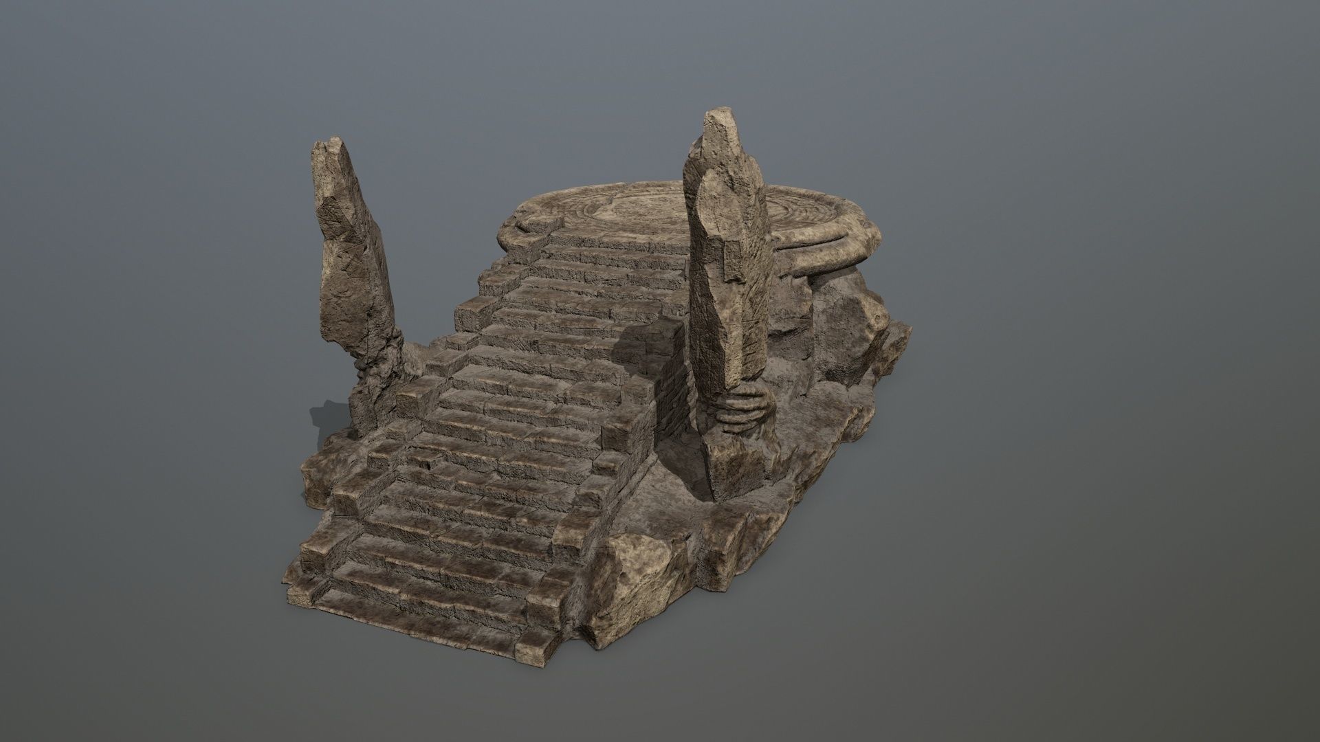 temple Low-poly 3D model_10