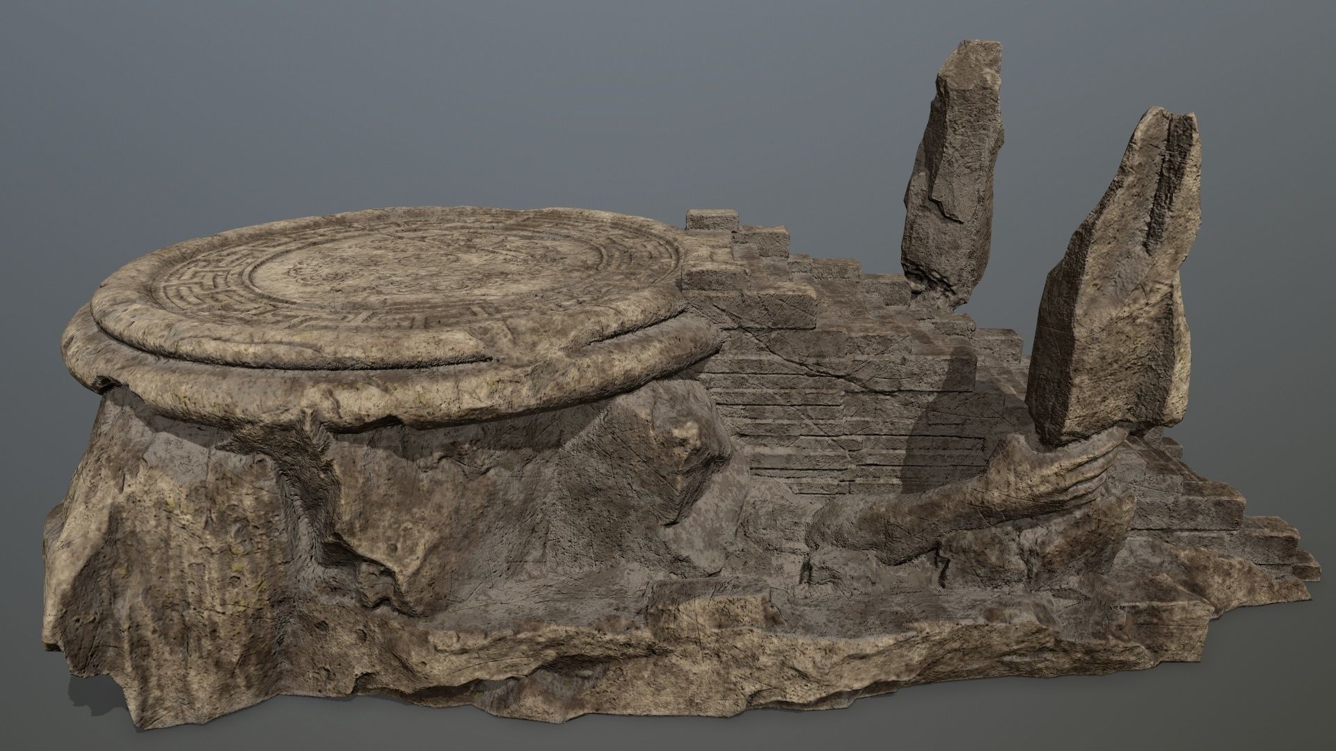 temple Low-poly 3D model_11