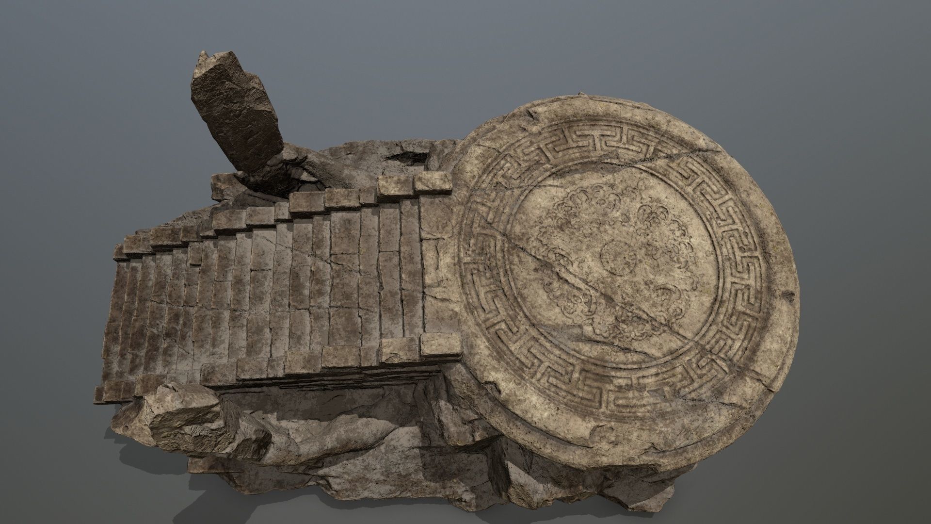 temple Low-poly 3D model_13