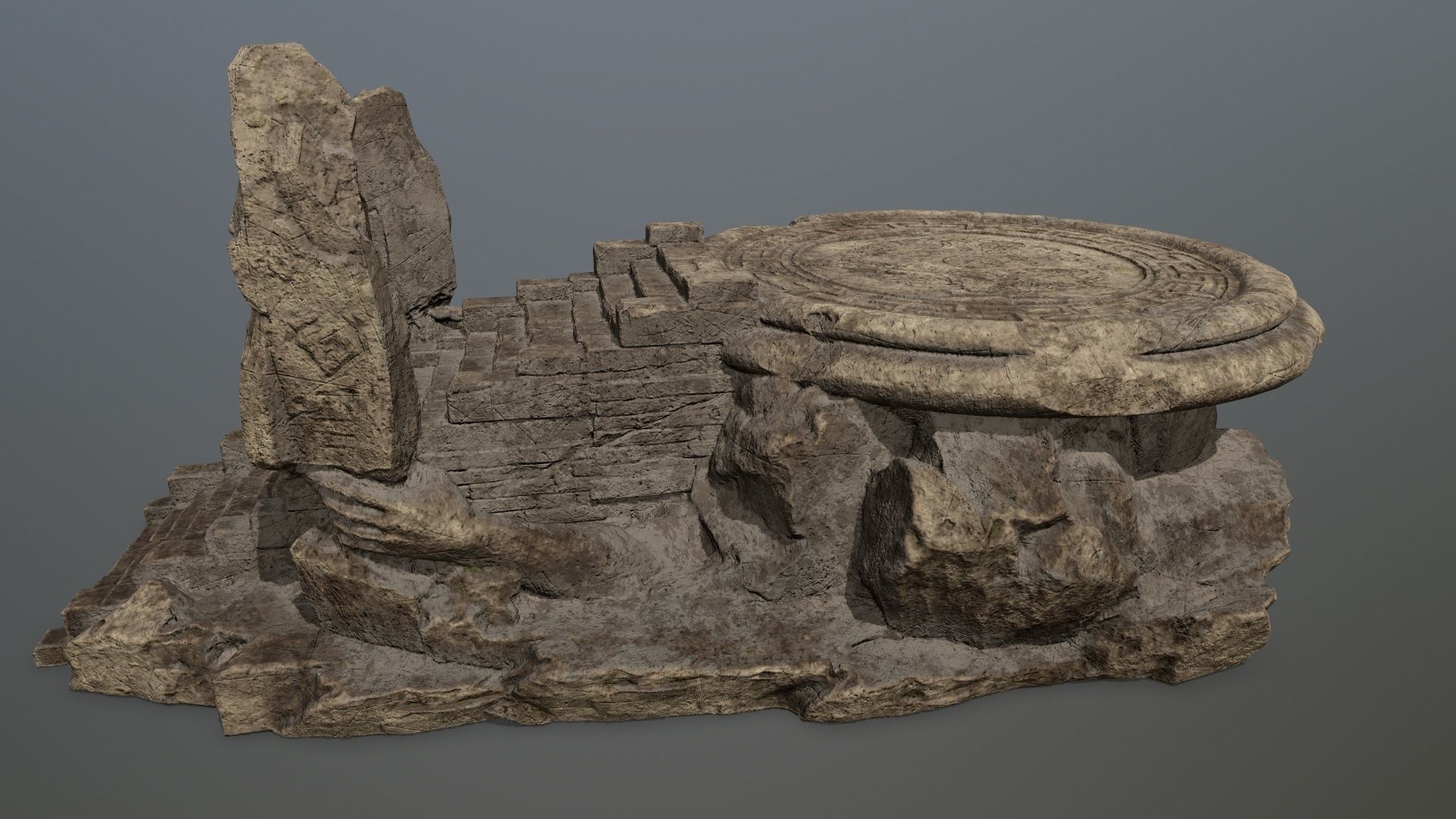 temple Low-poly 3D model_12