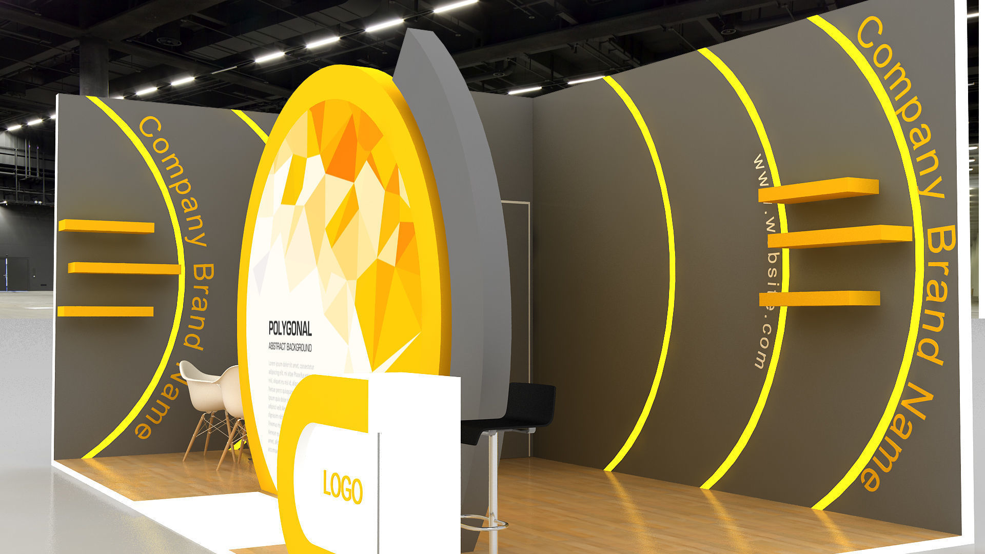 exhibition design 3D model_3