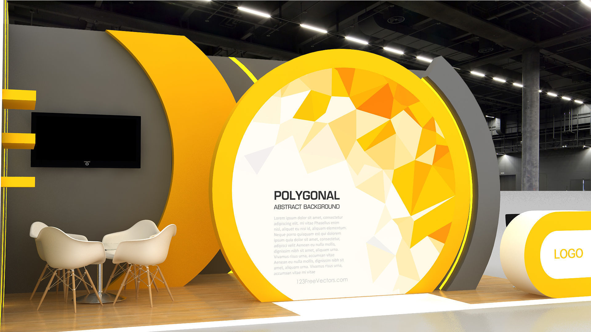 exhibition design 3D model_2