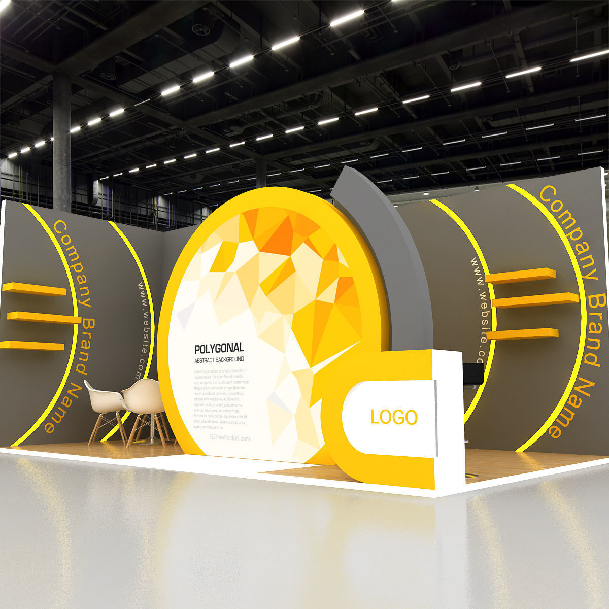 exhibition design 3D model_6