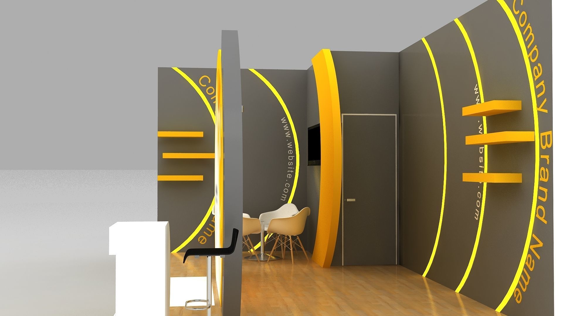 exhibition design 3D model_5