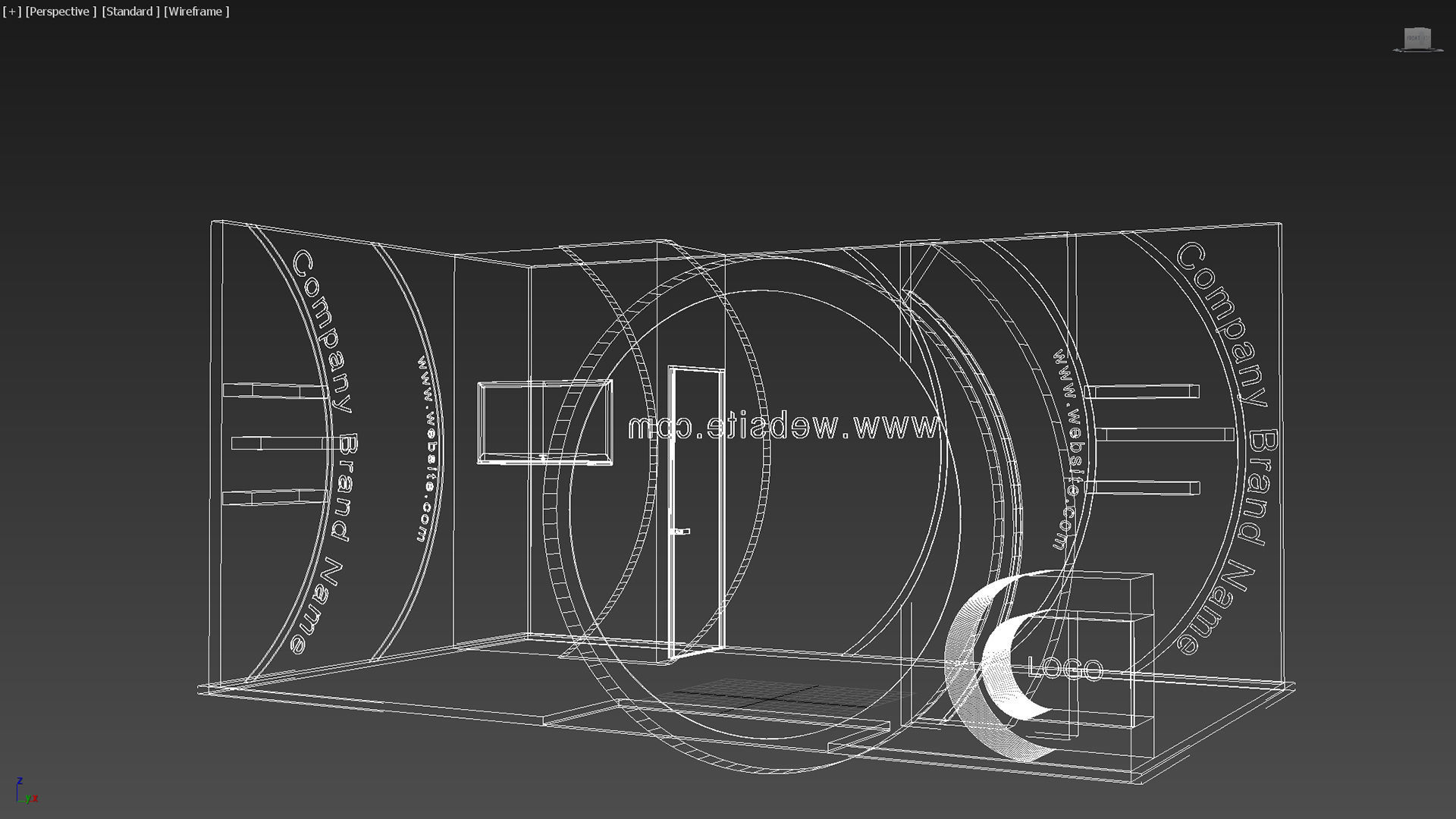 exhibition design 3D model_7