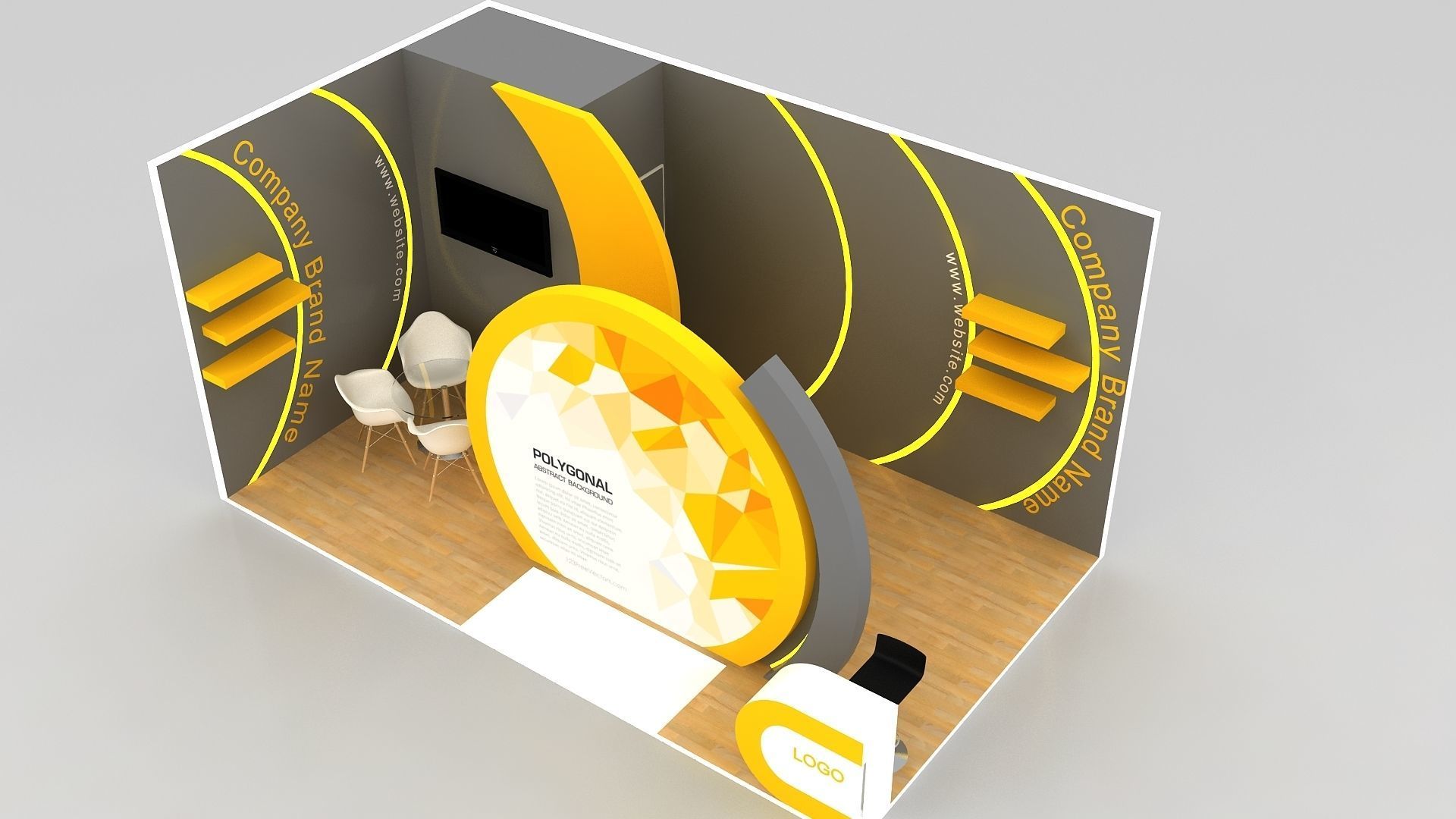 exhibition design 3D model_4