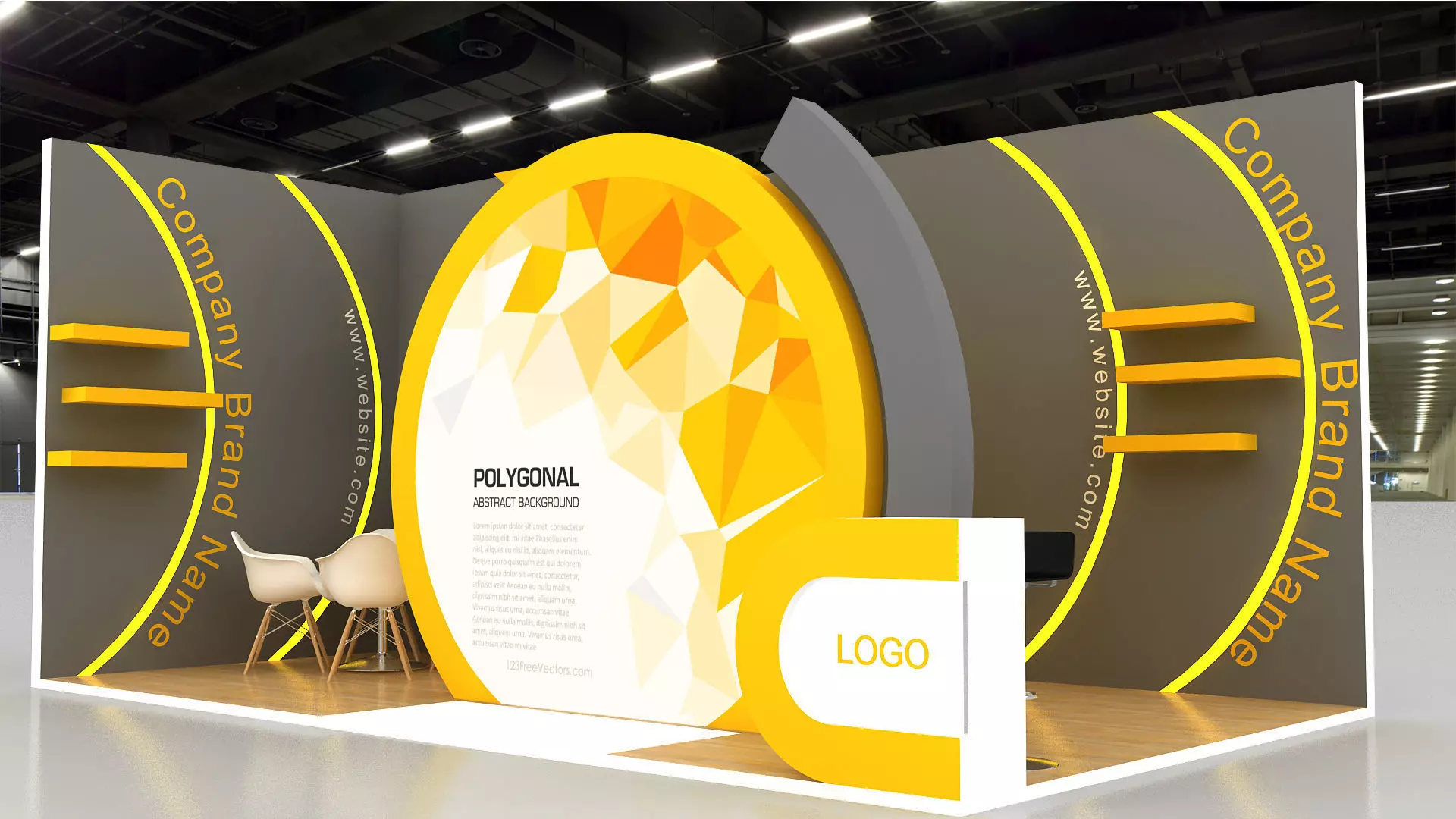 exhibition design 3D model_0