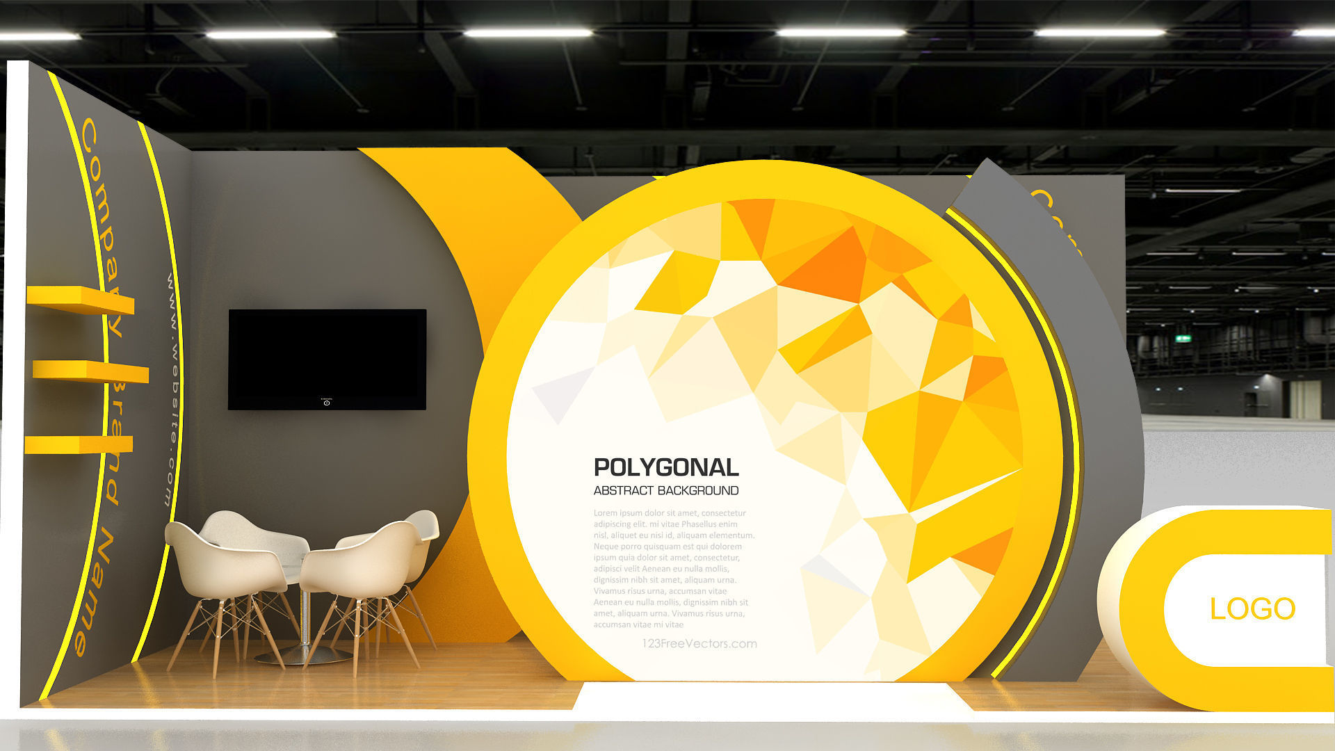 exhibition design 3D model_1