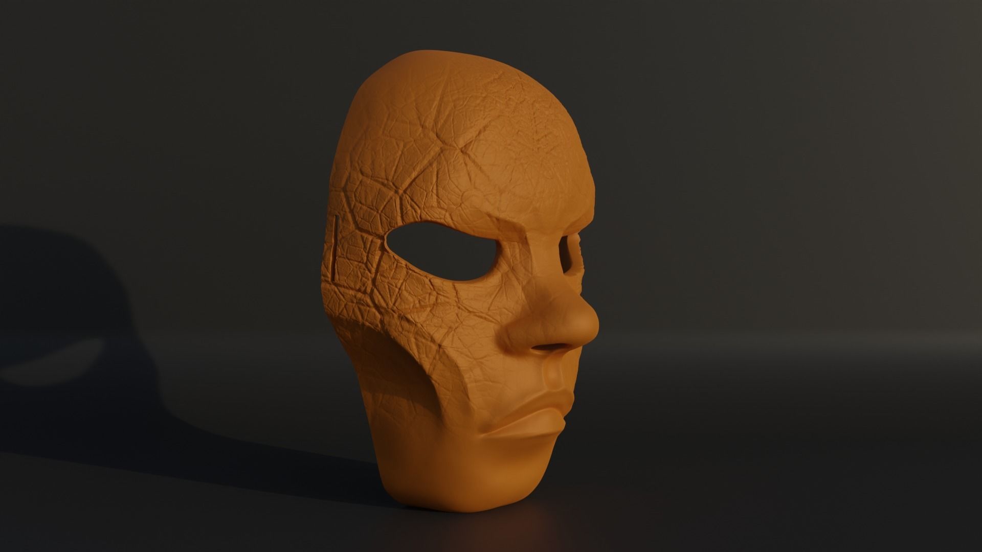 Human Horror Full Face Cosplay Mask 3D print model_29