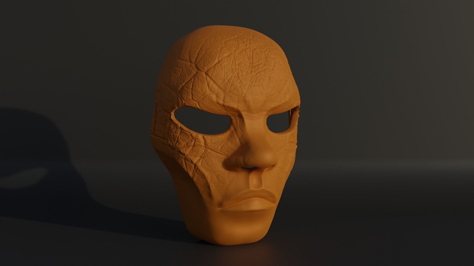 Human Horror Full Face Cosplay Mask 3D print model_26