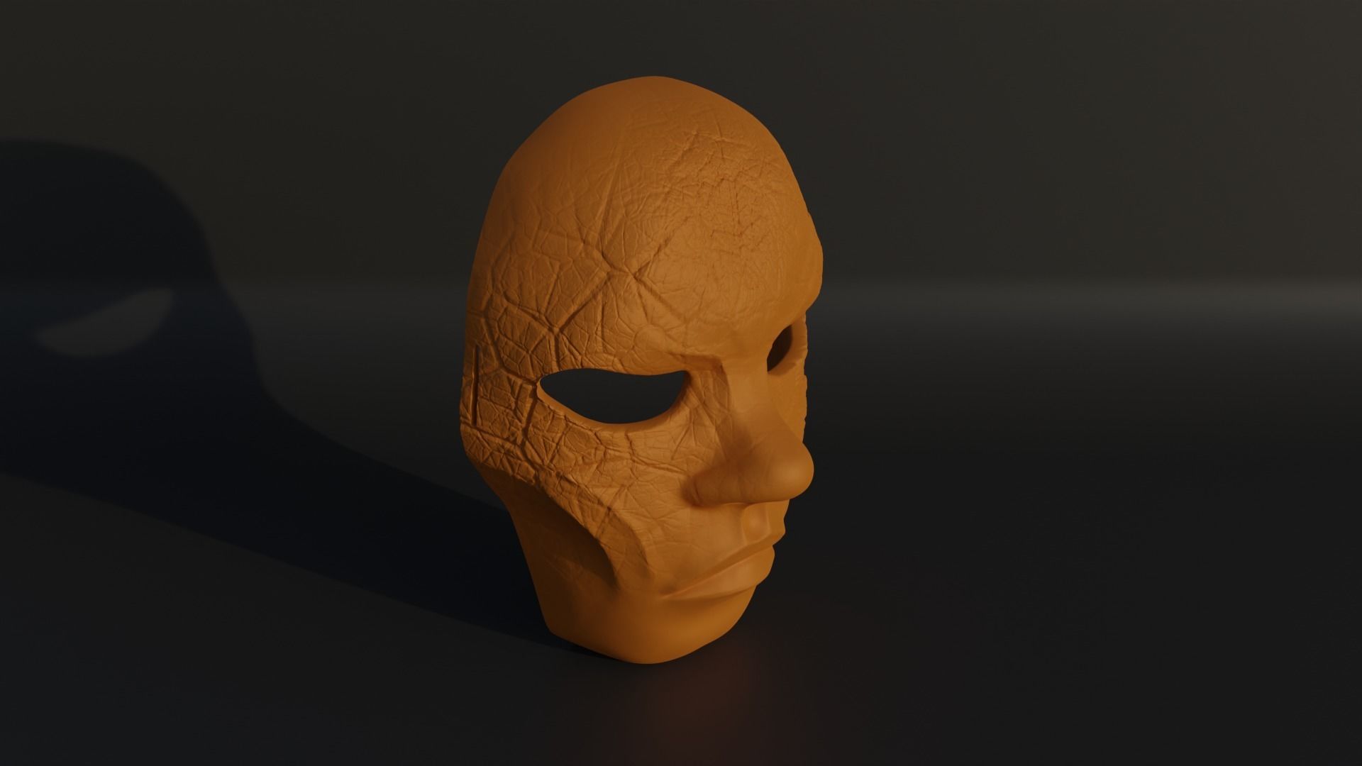Human Horror Full Face Cosplay Mask 3D print model_16