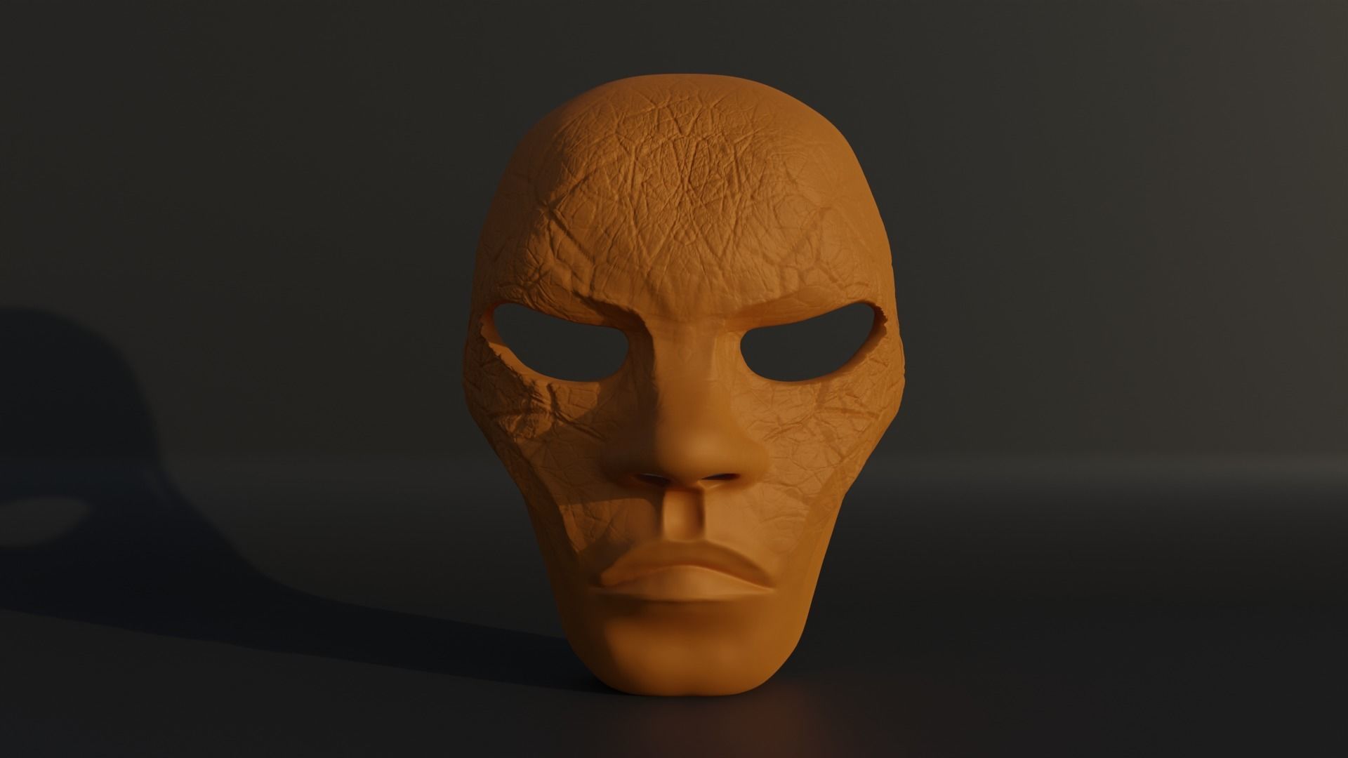 Human Horror Full Face Cosplay Mask 3D print model_5