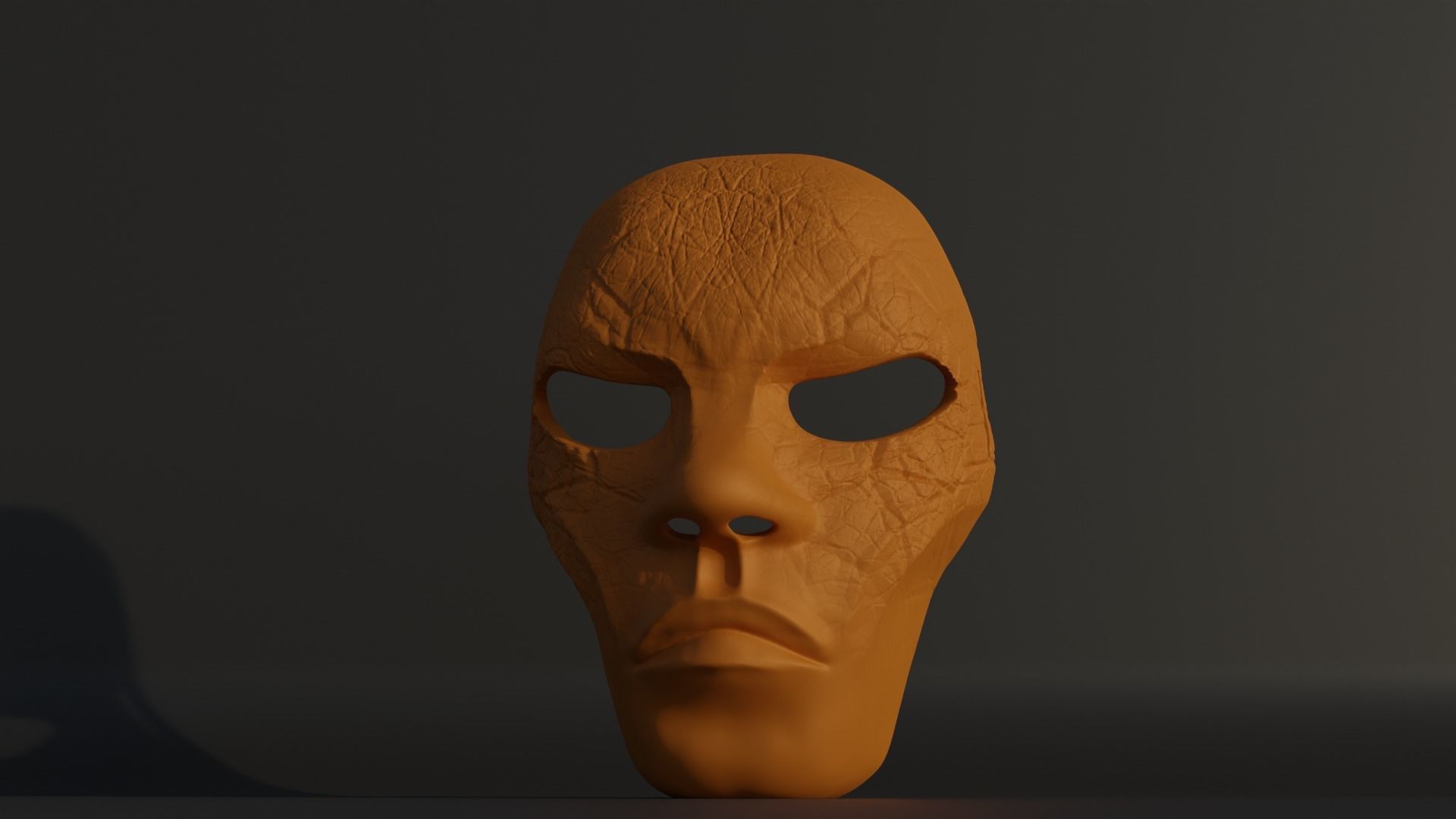 Human Horror Full Face Cosplay Mask 3D print model_36