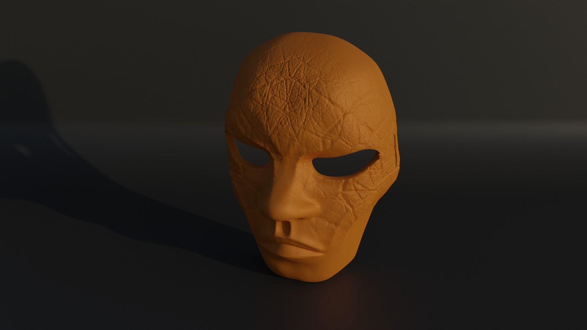 Human Horror Full Face Cosplay Mask 3D print model_8