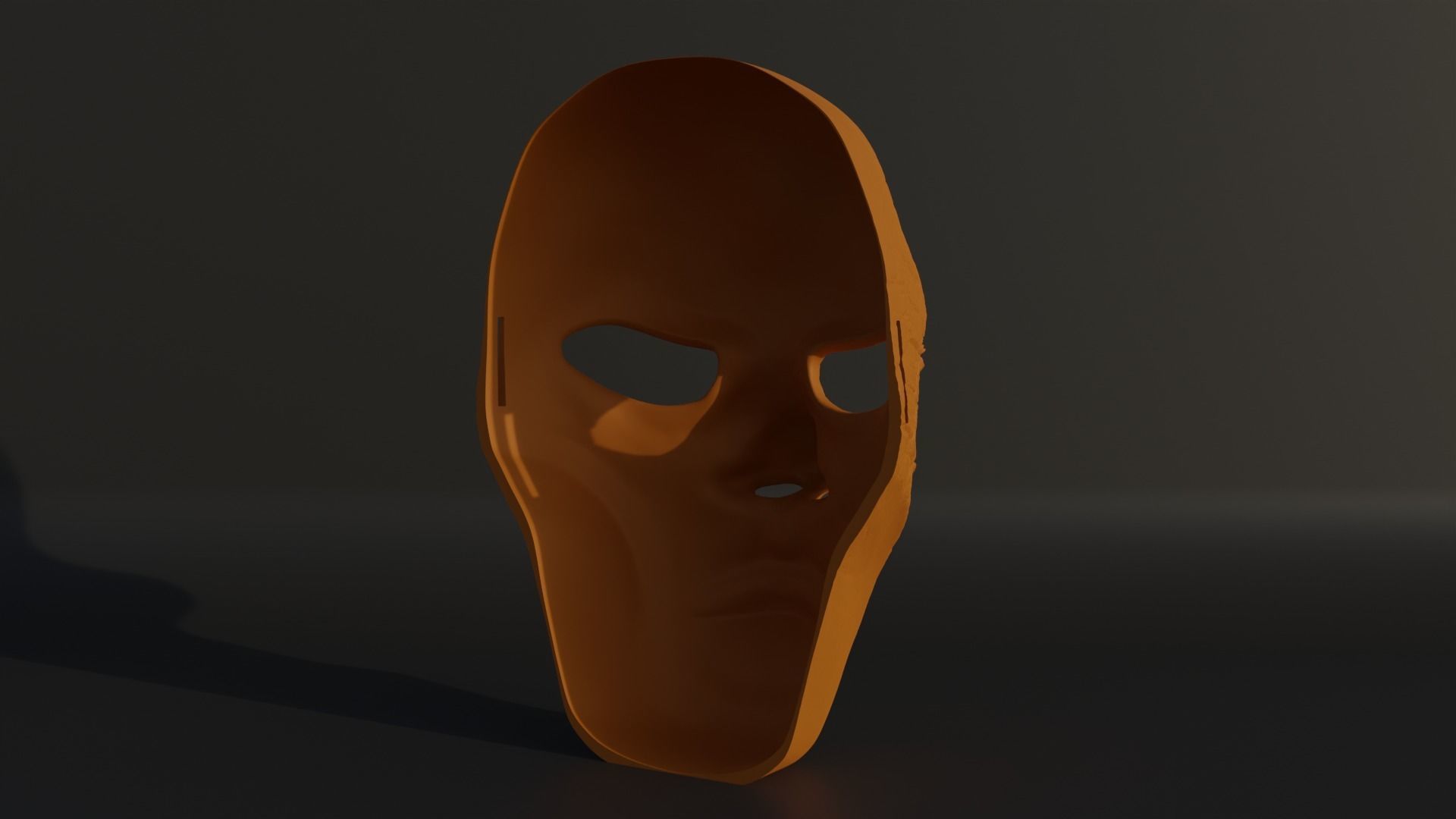 Human Horror Full Face Cosplay Mask 3D print model_19