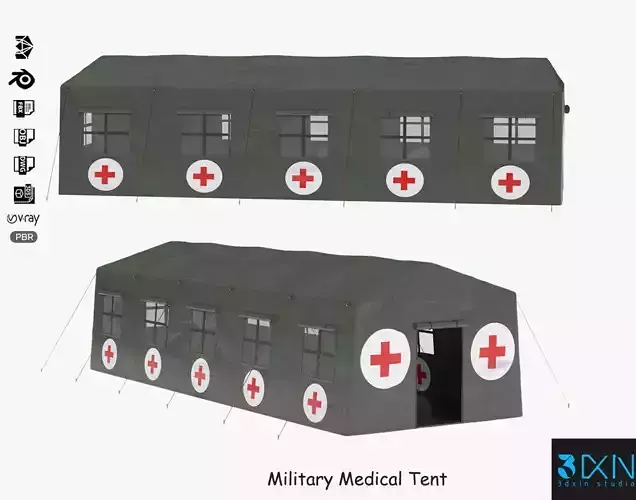 Military Medical Tent 3D model