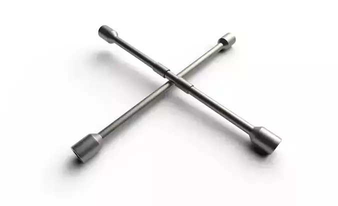Lug Wrench M02 Low-poly 3D model