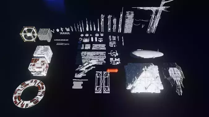 blender eevee scifi asset pack