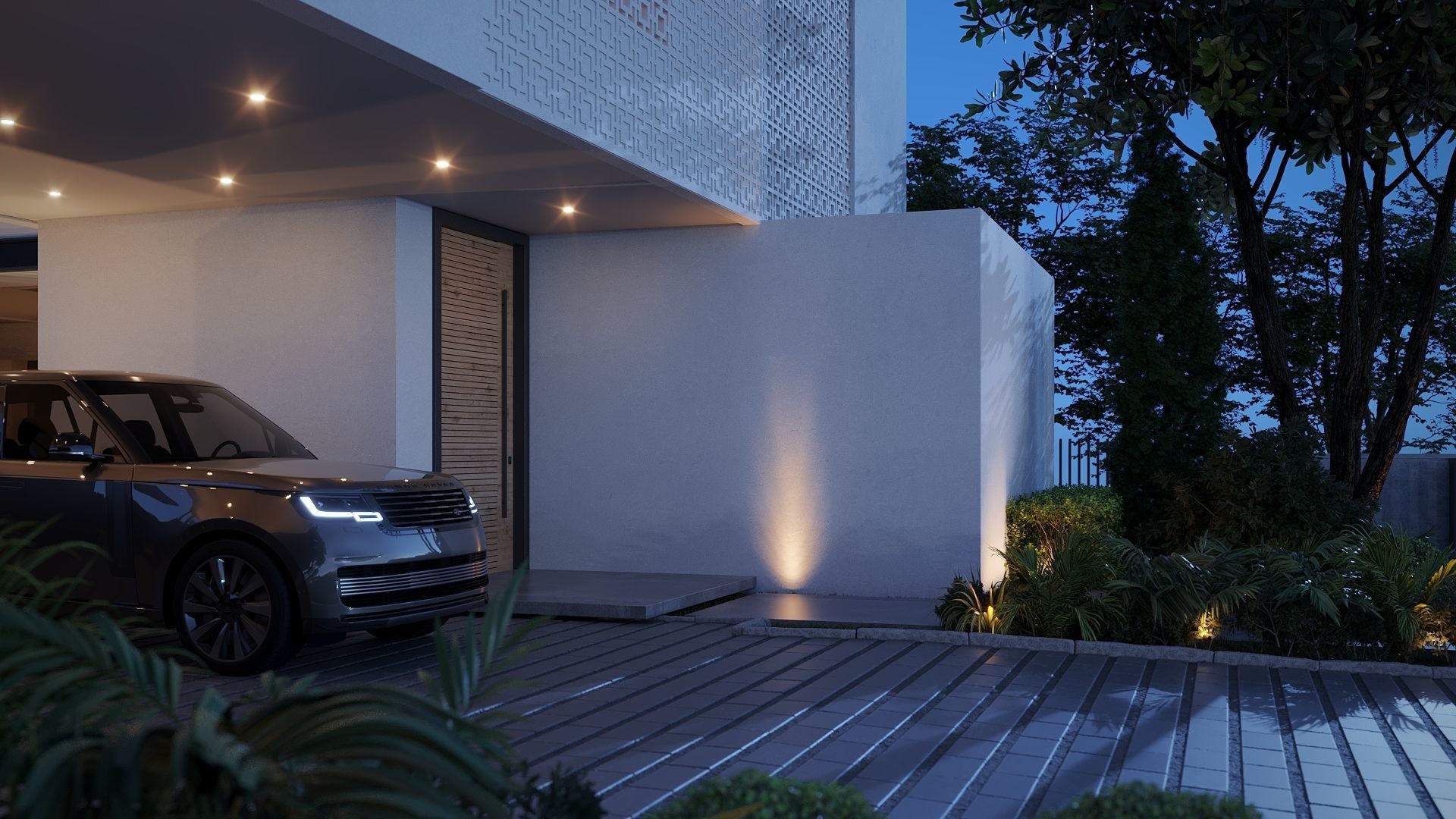 ProVis3D 039 - Modern Exterior Series I Night 3D model_13