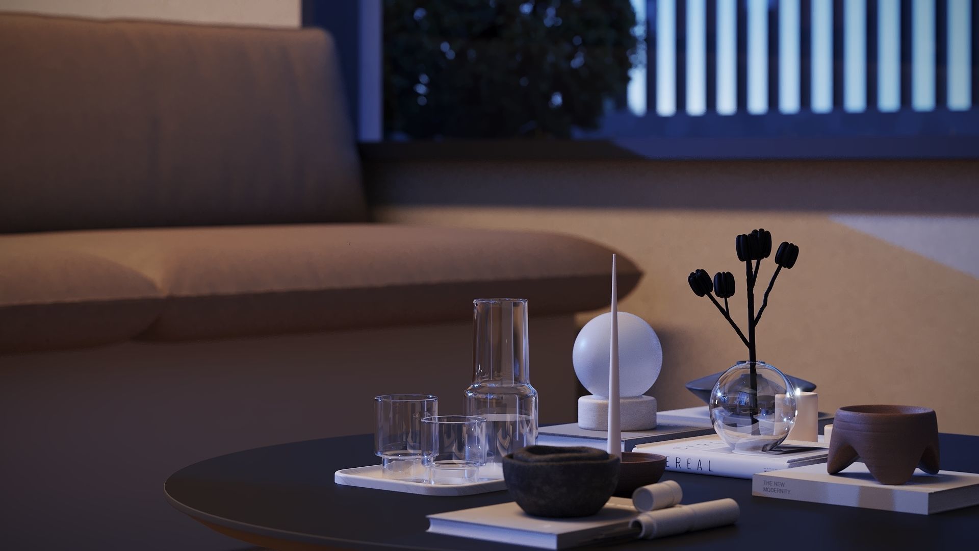 ProVis3D 039 - Modern Exterior Series I Night 3D model_8