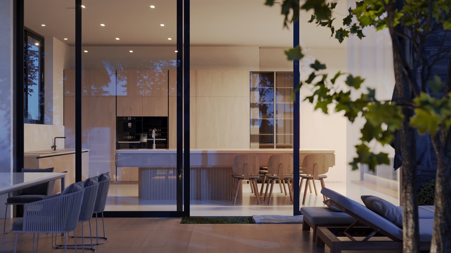 ProVis3D 039 - Modern Exterior Series I Night 3D model_9