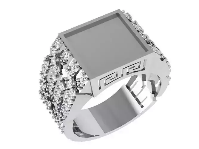 Braided Shank Square Ring 4056