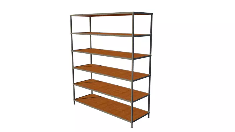 wood rack 3D model_0