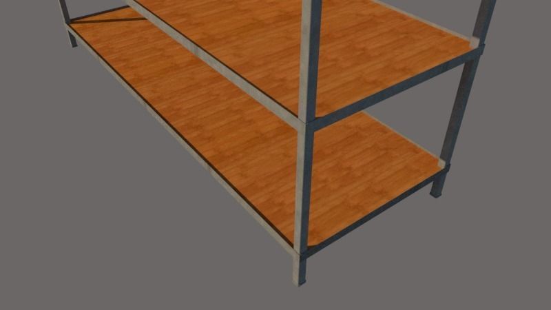 wood rack 3D model_3