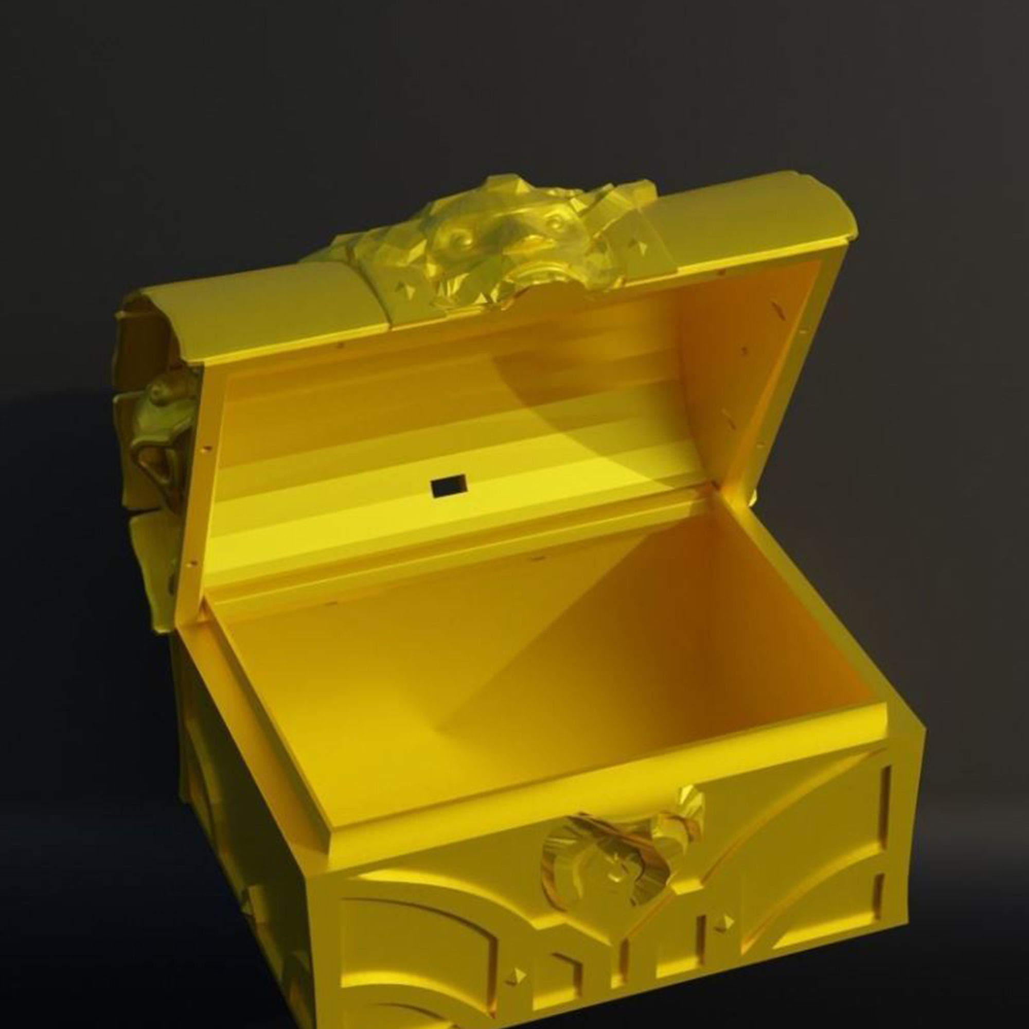 Set Of 4 Treasure Box Dice Box Pattern 3D print model_4