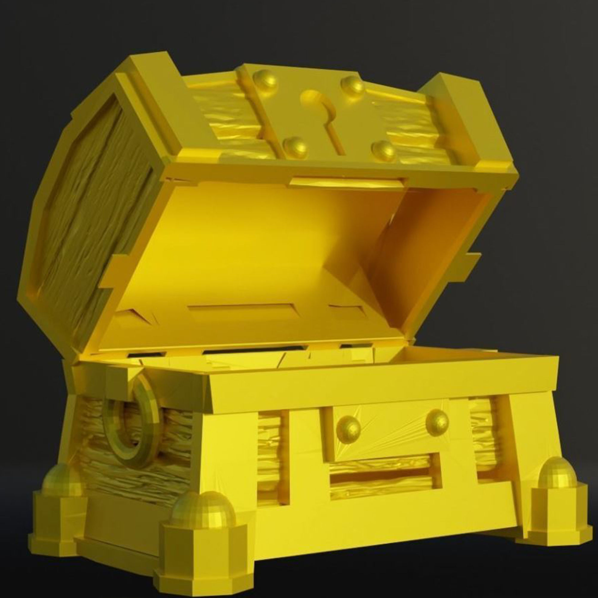 Set Of 4 Treasure Box Dice Box Pattern 3D print model_27