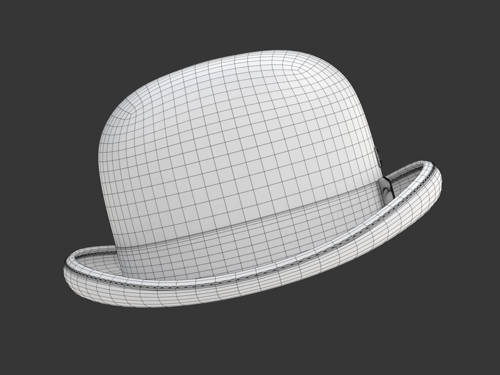 Bowler Hat 3D model_23