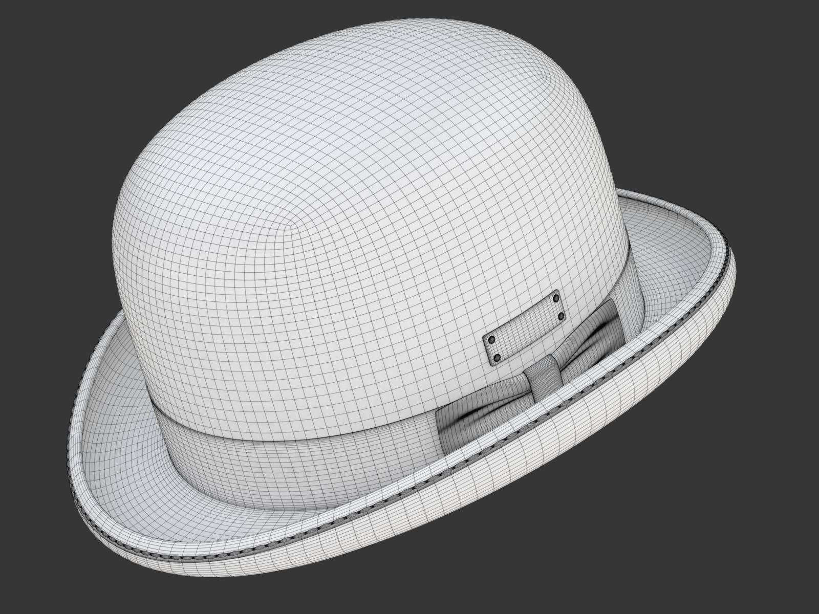 Bowler Hat 3D model_24