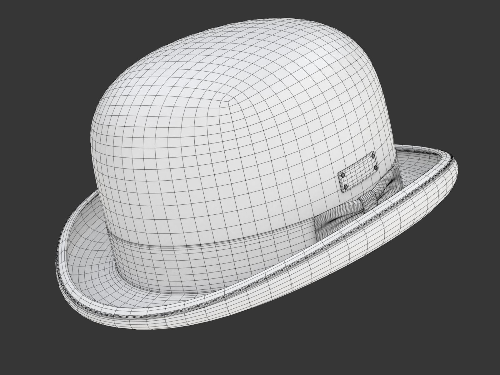 Bowler Hat 3D model_22