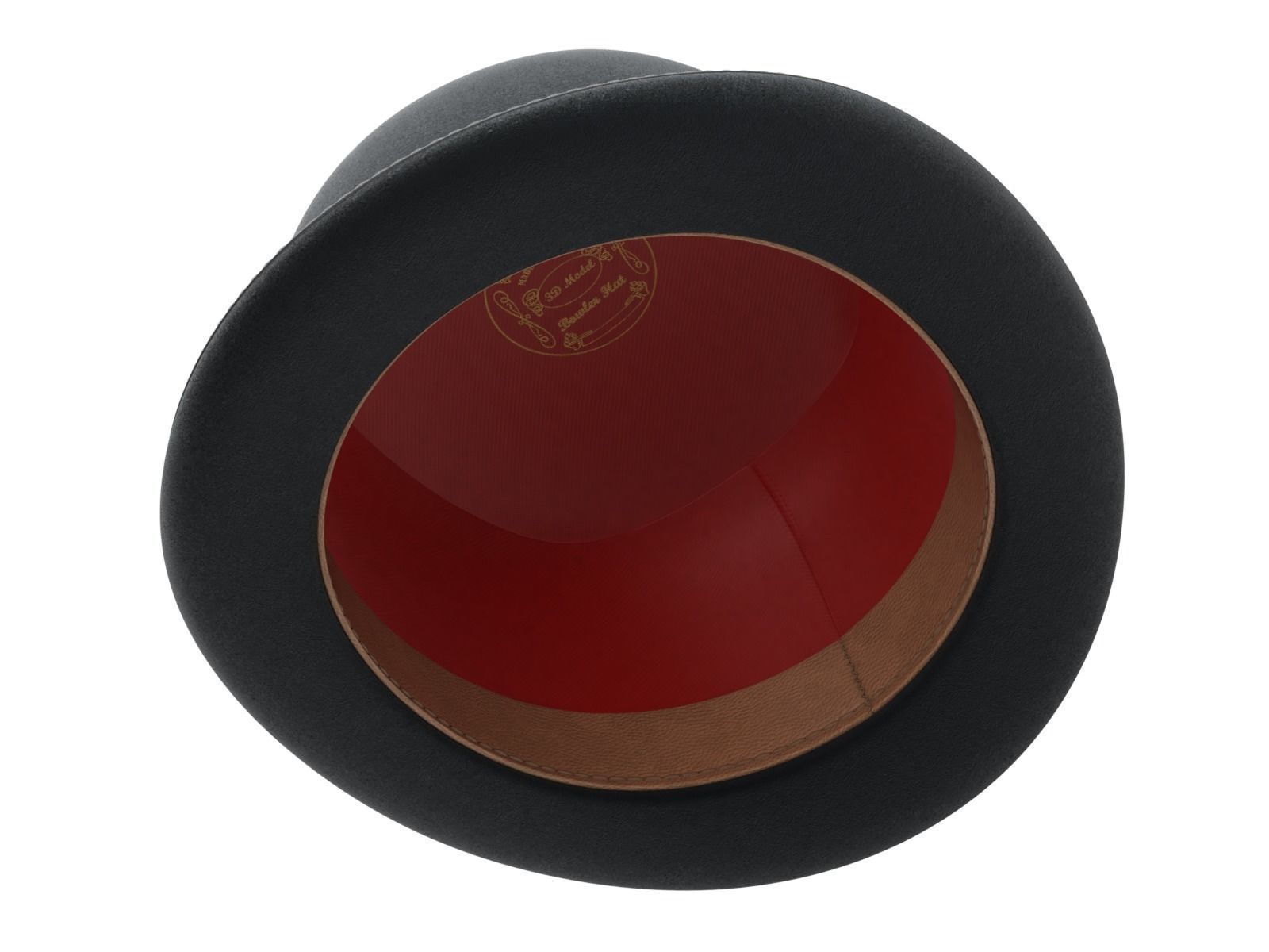 Bowler Hat 3D model_4